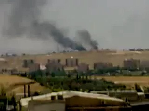 Syria فري برس حماه المحتلة اثار القصف على احياء حماه 20 6 2012 Hama