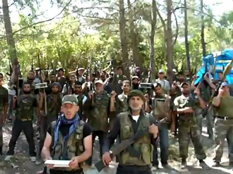 Syria فري برس ادلب جسرالشغور الاعلان عن تشكيل كتيبة احرار خربة الجوز التابعة للجيش السوري الحر 20 6 2012 Idlib