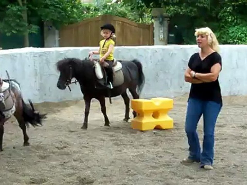 Nina et Hors d'Oeuvre apprentissage du saut