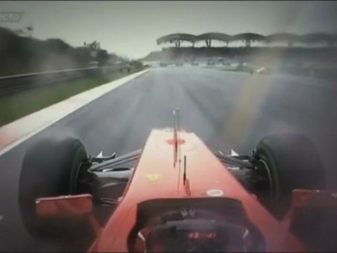 F1 2012 Malasia Adelantamiento de Alonso a Pérez Onboard [HD] Engine Sounds
