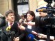 Jean-Luc Mélenchon accompagné de son avocat Me Raquel Garrido devant le Palais de Justice de Paris (21.06.2012) Partie 1