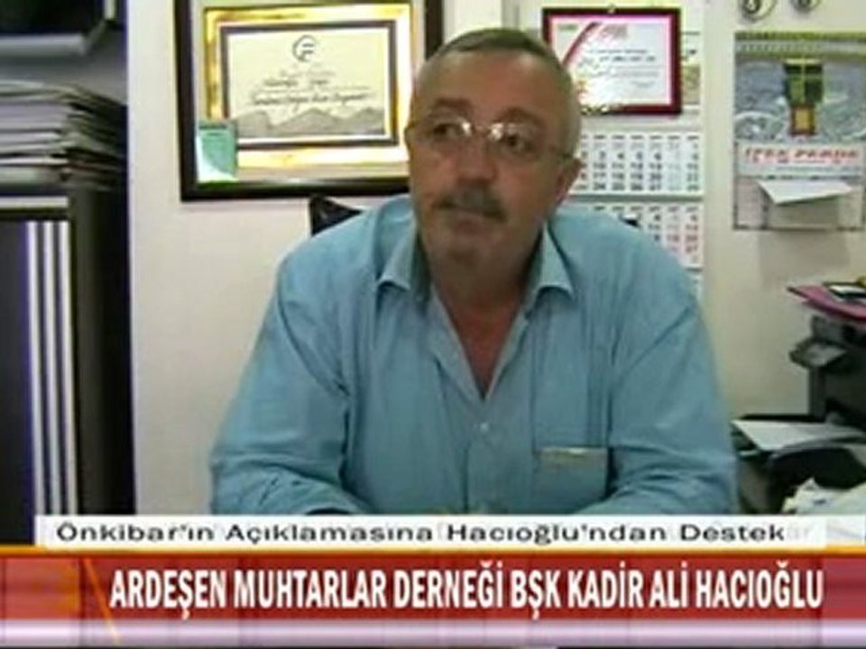 ÖNKİBAR'IN AÇIKLAMASINA HACIOĞLU'NDAN DESTEK