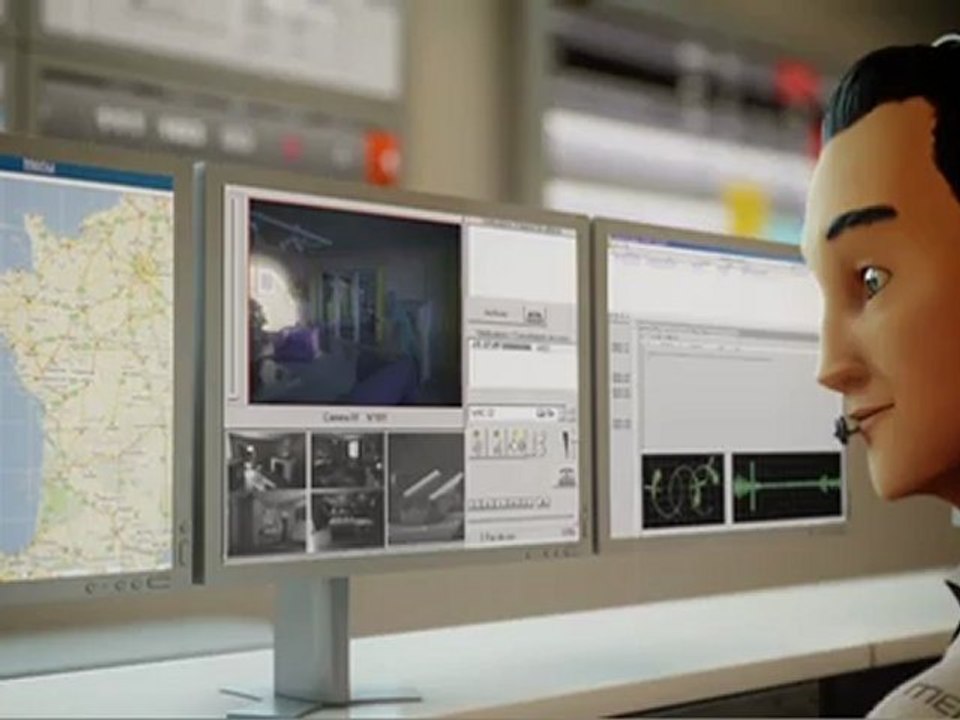 Mediaveil : mise en fuite de l'intrus en -1 mn avec Alarme Mediaveil, telesurveillance + brouillard opacifiant