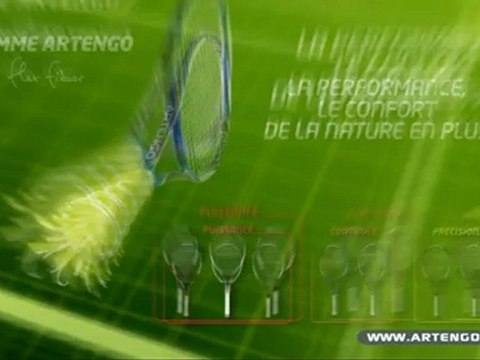 Zoom sur la gamme de raquettes de Tennis Artengo Flax Fiber