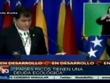 Paises tienen responsabilidad ecológica diferenciada: Correa