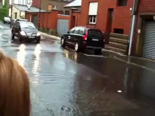 Intempéries à Amiens (quartier de la gare)