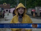 Fuertes lluvias se registran en Táchira