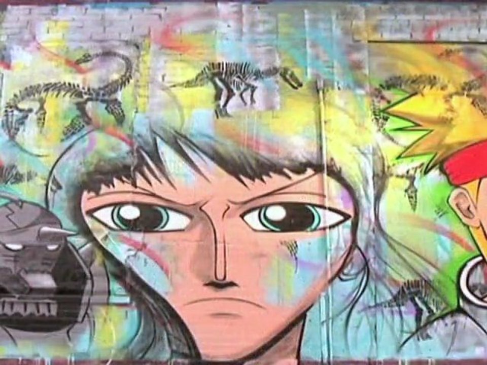 Graffiti Art: Stencil and Anime!