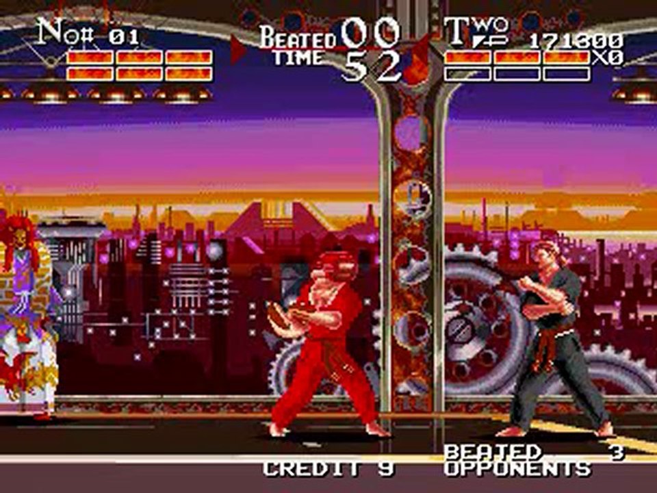 Karate Champion Game Over Screen