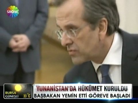 Antonis Samaras yeni başbakan oldu - 21 haziran 2012