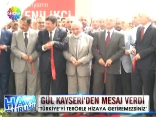 Abdullah Gül terör mesajı verdi - 21 haziran 2012