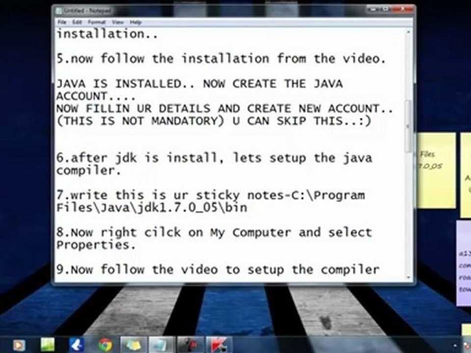 How to install Java(jdk7) and setup the compile