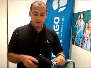 Augmentez la taille du manche de votre raquette de Tennis à laide dun manchon.