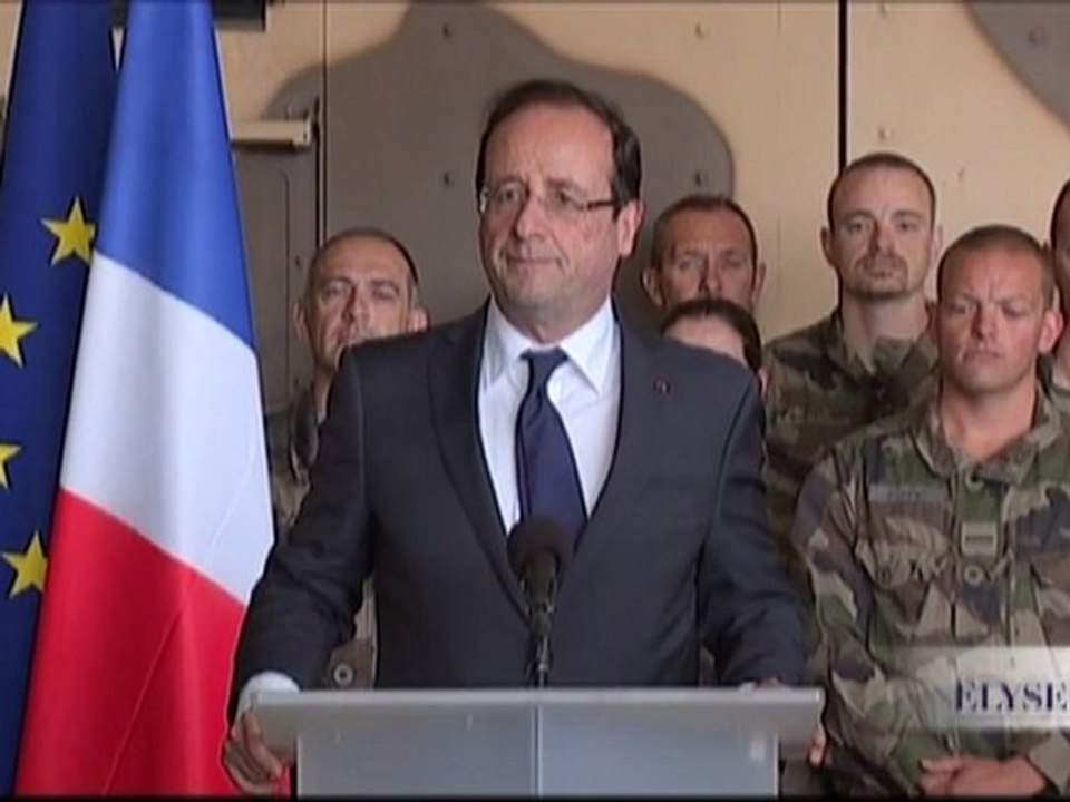 Allocution aux armées depuis la base de Nijrab en Afghanistan