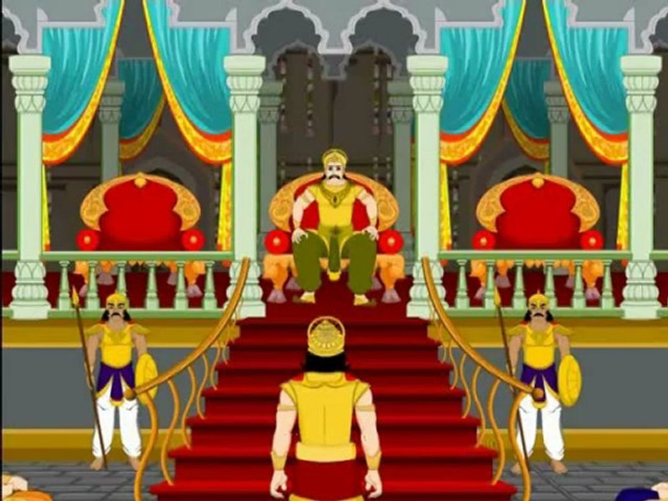 Krishna and Garuda - Animation