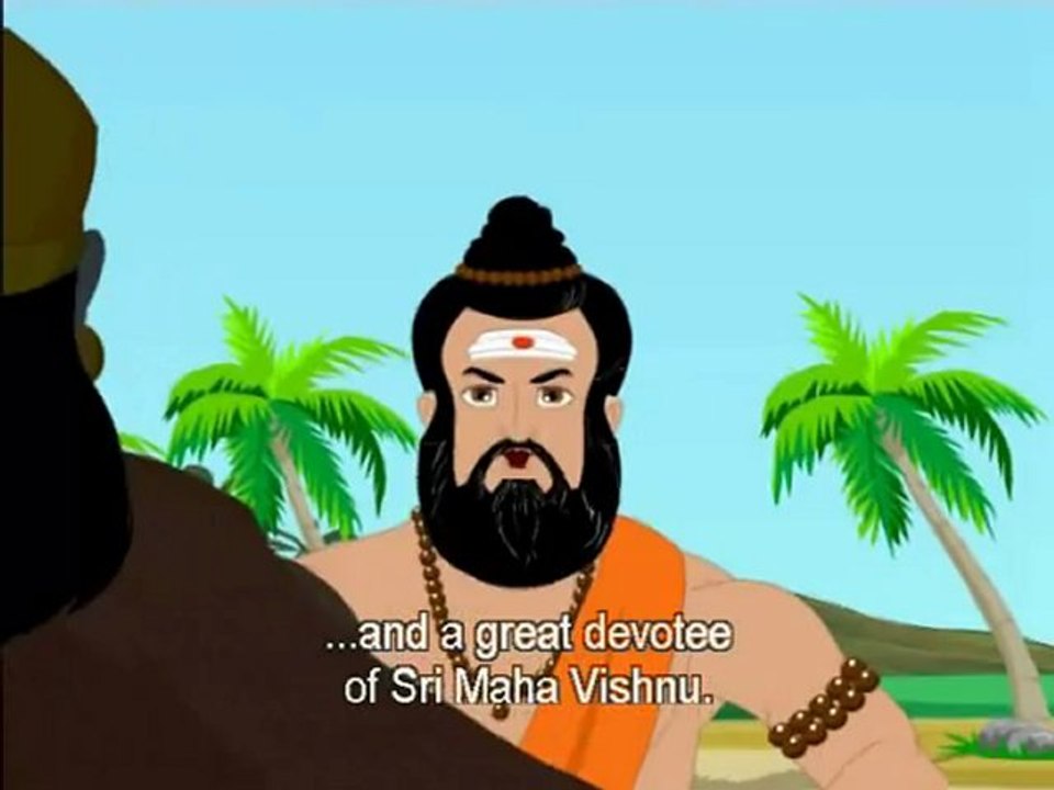 Krishna and Garuda - Animation