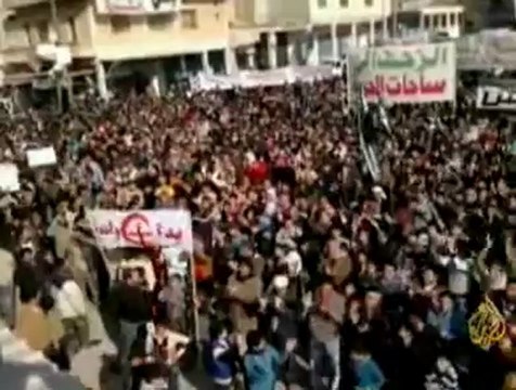 مظاهرات إثر تشييع جنازات قتلى الجمعة بسوريا