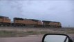 Chasing a stack train