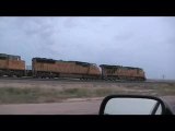 Chasing a stack train
