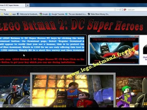 LEGO Batman 2 DC Super Heroes keygen