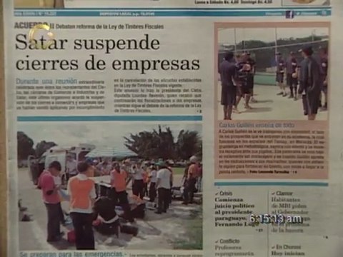 Titulares de Primera Página este 22 de Junio