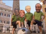 Monti, Merkel, Hollande et Rajoy au chevet de la zone euro