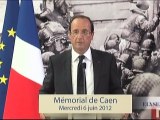 Discours du Président de la République au Mémorial de Caen