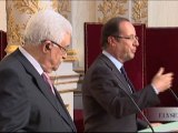 Conférence du Président Hollande avec M. Mahmoud ABBAS