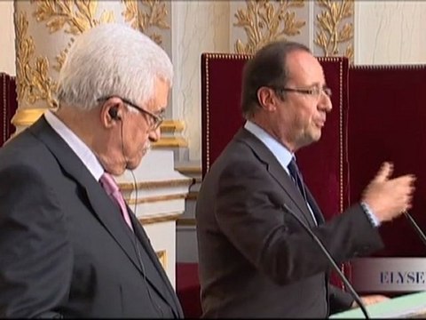 Conférence du Président Hollande avec M. Mahmoud ABBAS