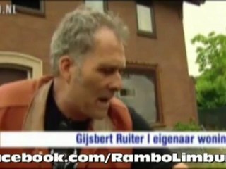 Rambo Gijsbert uit Limburg gooit molotov cocktails naar politie