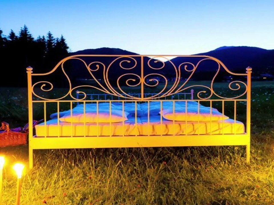 Romantik mit Höhepunkt im Himmelbett