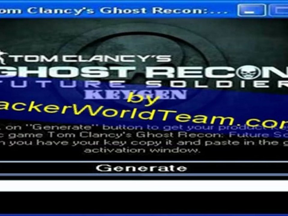 Tom Clancy’s Ghost Recon Future Soldier Keygen