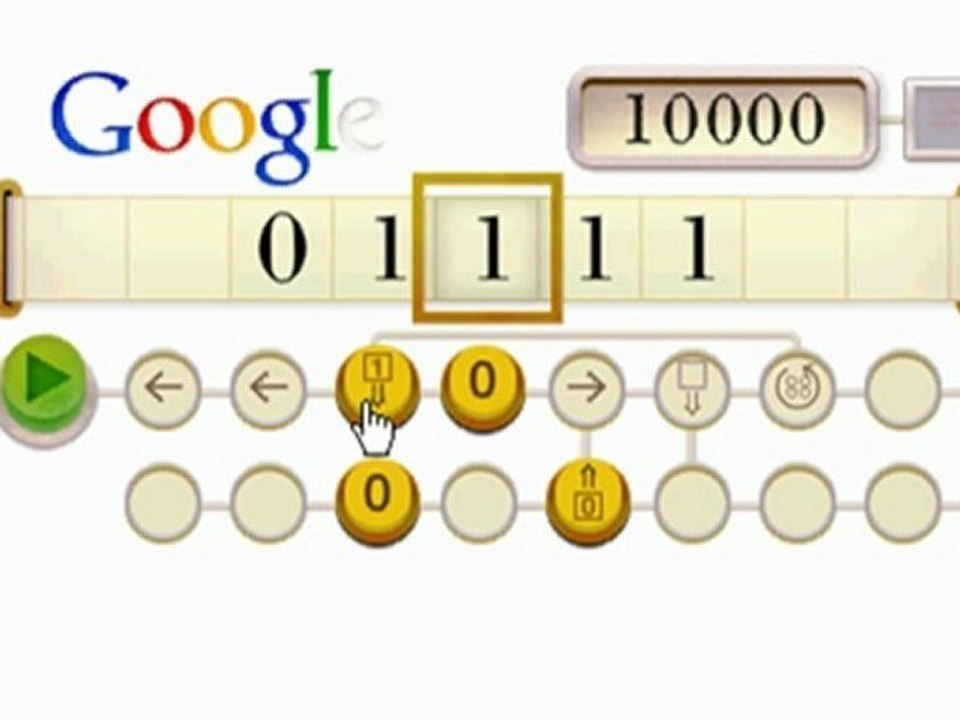 100th birtday of Alan Turing (Google Logo)