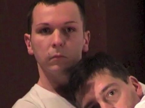 Deux hommes en diagonales by KH&FADR