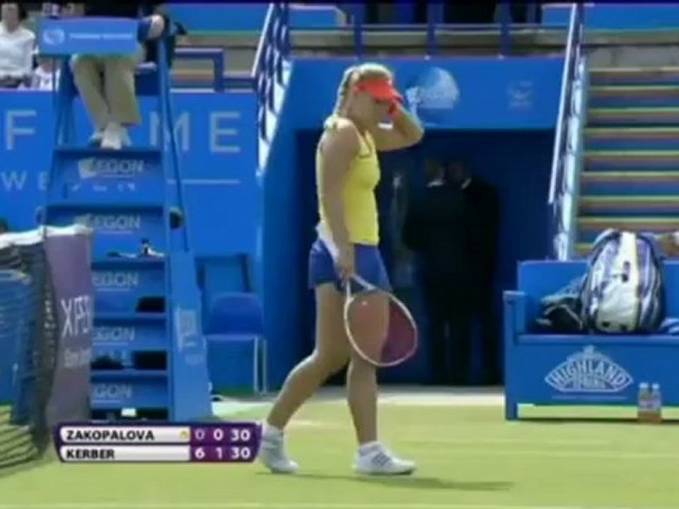 Eastbourne - Kerber sans pitié