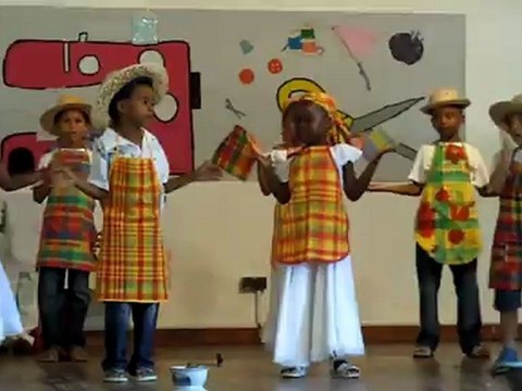 Fête de fin d'année de l'école maternelle à Gwada -