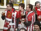 Europa League 2012: La afición del Athletic, de la Catedral a Old Trafford