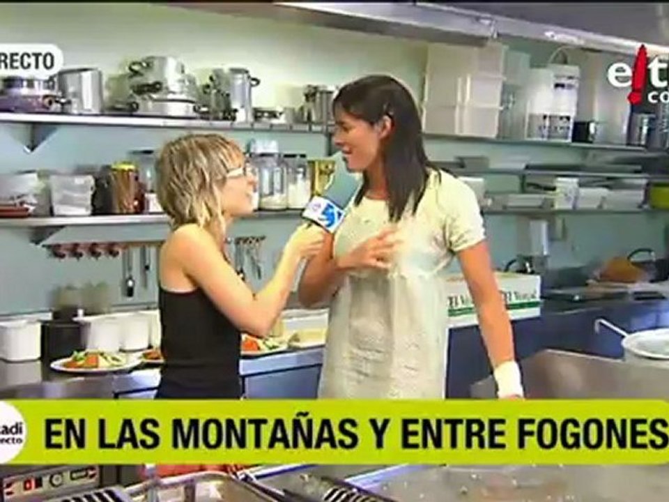 Edurne Pasaban nos cocina un txuletón