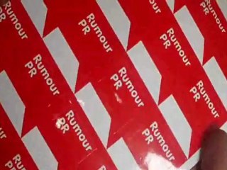 PrintingGood.com | PrintingGood.co.uk | White Vinyl Sticker with Kiss Cutting