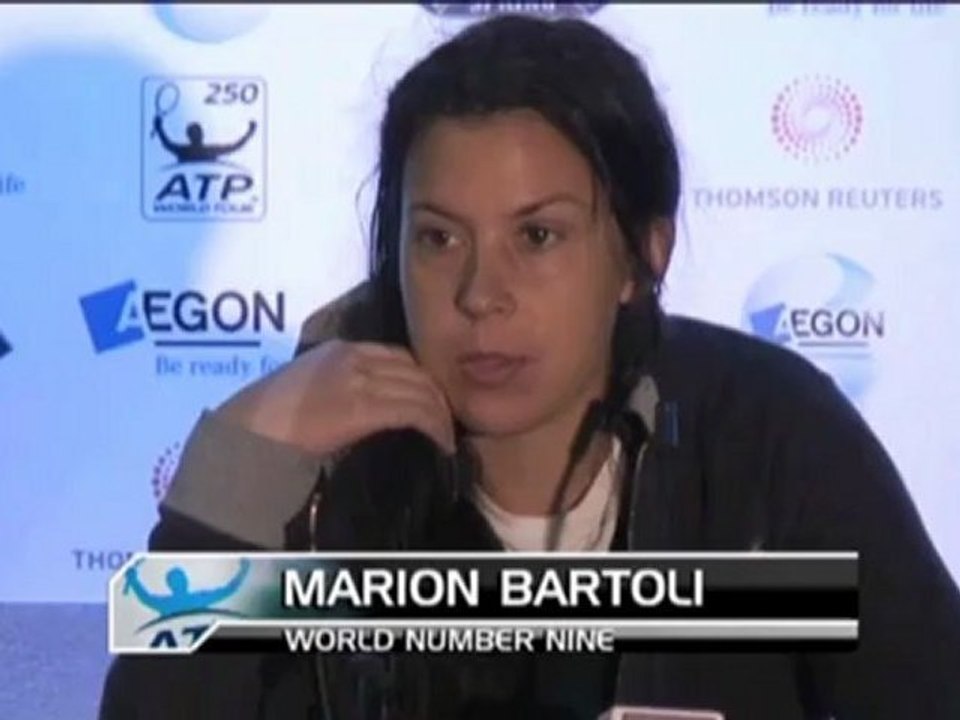 Eastbourne: Bartoli beklagt schlechtes Wetter
