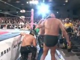 03. Kuuga, Hideyoshi & Masamune vs Fujiwara, Chul & Mihara - (OSAKA 04/29/12)