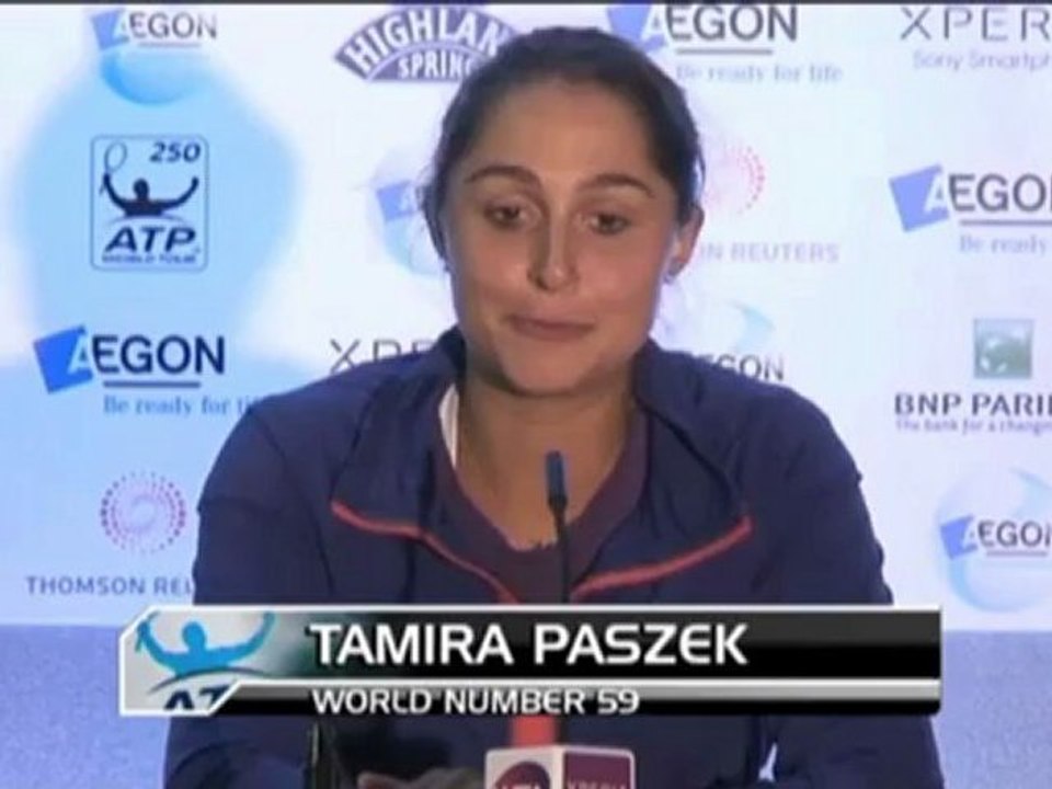 Eastbourne: Paszek: 'Ich liebe Eastbourne'