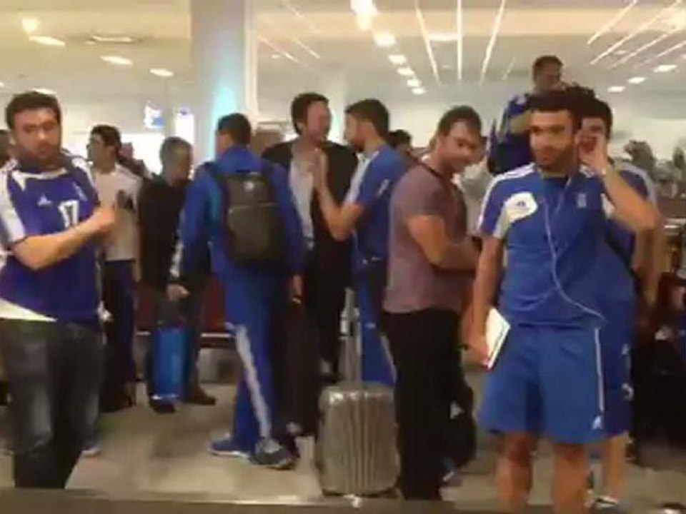 Οι παίκτες στο αεροδρόμιο