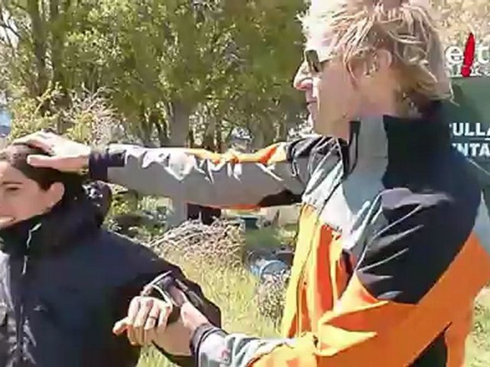 La gente de produccion y arte.  El Conquis, backstage