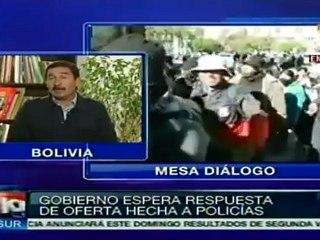 Gobierno boliviano a punto de solucionar huelga de policías