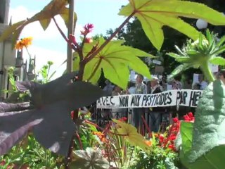 Manifestation contre les épandages aériens