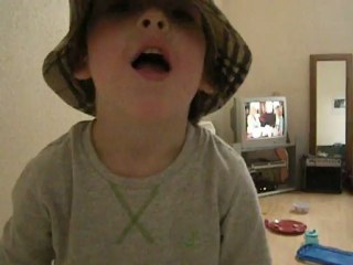 Olly kisses for Grandma