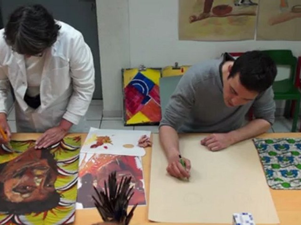 Aux ateliers d'arts plastiques...