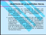 Tributacion Peru - Objetivos de la auditoria fiscal