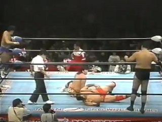 03. Baba, Tsuruta & Misawa vs Akiyama, Omori & Honda - (AJPW 01/19/95)